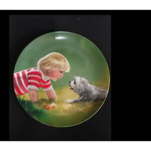 Donald Zolan Making Friends 1985 Vintage Collector Plate 8.5in Pemberton & Oakes